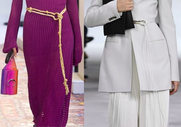 Плетеные пояса и веревки – модная тенденция